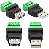 conector usb hembra tipo a ★ No requiere soldadura, es fácil de usar, ahorra tiempo y dinero. Tamaño pequeño, estructura compacta, peso ligero, cableado conveniente y fácil. Plug and play, clip de conexión a presión simple, fácil de transportar, solo conéctelo y desenchufe.