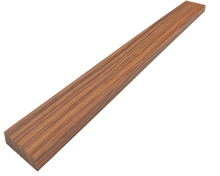 Exotic Wood Zone's Santos Rosewood Hardwood Electric/Bass Guitar Neck Blanks | Musical Luthier Tonewood Suppliers (1, 30" x 3" x 1")