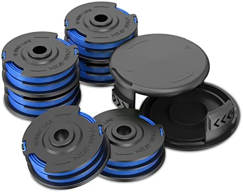 Homelite Grass Trimmer Parts You Didn't Know You Needed 7 TRUSTLIONTEK AC41RL3 AC41RDLB 27ft 0.065" Autofeed Dual Replacement Line Spool for Homelite UT41120 UT41112 UT41121 UT41113 UT41122 UT41112B Electric String Trimmers,with Spool Cap. (6 Spool + 2 Cap)