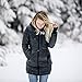 Victoria Women’s Long Puffer Heated Jacket - 9 hrs of Heat | 5 Heat Zones | with Battery & Charger | Machine Washable | All Day Warmth | L