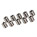 Metal Thread Reducer Nut, Hardware Repair Tools 10Pcs Thread Inserts Repair Tool Male Female Reducing Nut Stainless Steel Fastener
