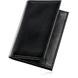 [東京下町工房] 名刺入れ メンズ 本革【至高の日本製】使いやすい深さ 幅広 国産 神戸牛 たつのレザー (ブラック)