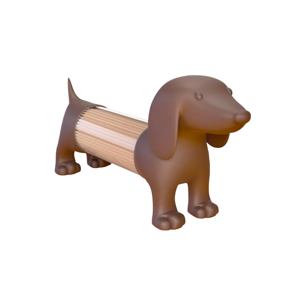 Vecent Portastuzzicadenti Portatile In Legno - Piccola Scatola Tasca Light Brown - 2