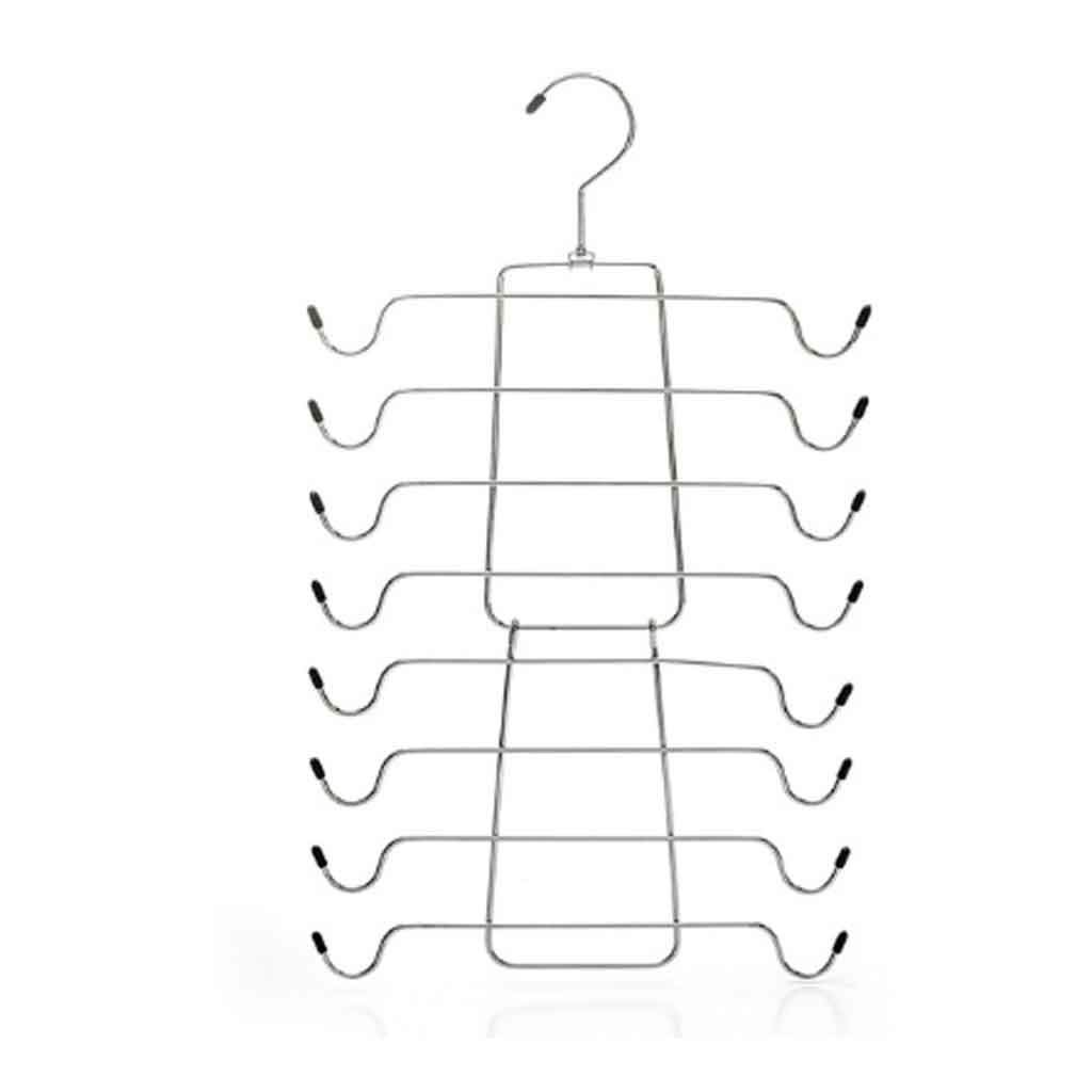 MOBYGKFY Multi-Layer Hangers for Clothes Rack Metal Underwear Hanger Rack Underwear Easy to Use(Svart)