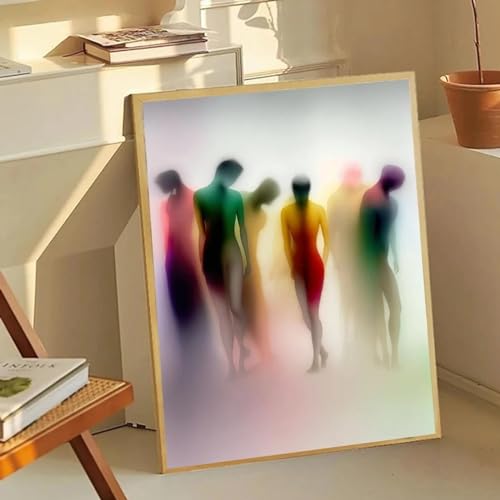 Affiche abstraite de figures floues YAJNILUCK 60x90 cm