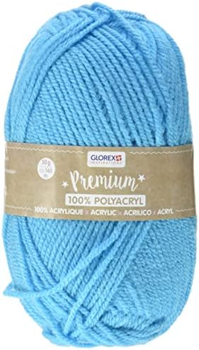 Glorex 5 1001 12 Premium Wool 100% Acrylic Easy to Use Multi-Purpose Warm Soft Non Scratch 50 g Approx. 140 m, Brown