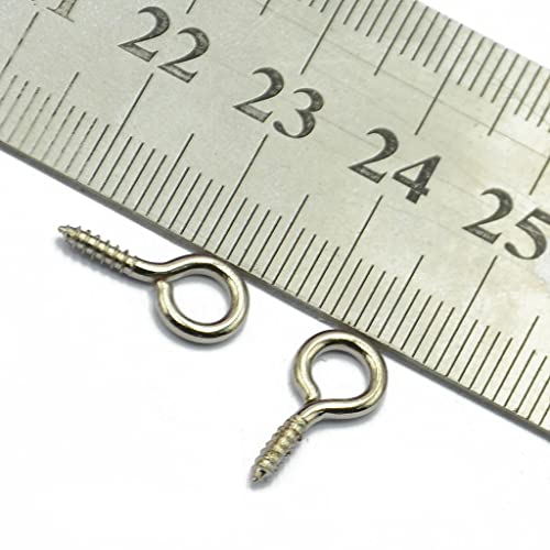 Jili Online 200Pcs Small Screw Eyes Pins Eyepins Hanging Hooks Eyelets Threaded Hardware #TOP1