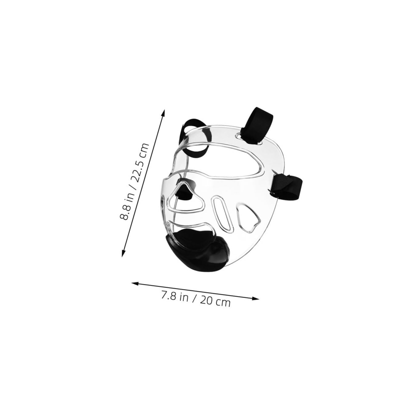 Gatuida Maschera Protettiva per Viso Portatile e Affidabile in Plastica Rinforzata 2 Pezzi per Karate e Taekwondo per Allenamento e Sparring