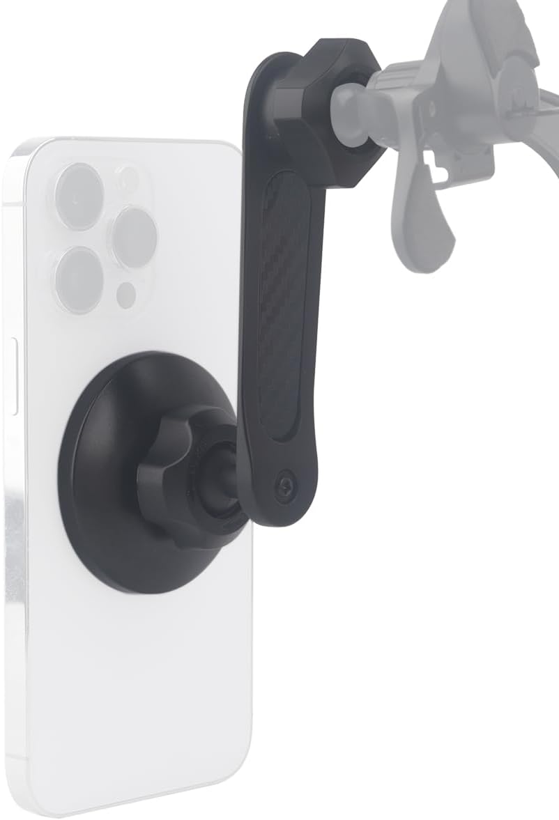 Aluminium 17mm/0.67" Ball Mount Extension Arm 17mm Magnetic Ball Phone Mount Holder for Magsafe Phones Bundle image 4