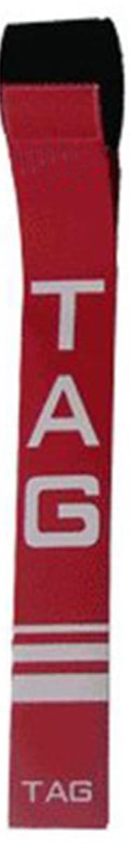 22YardsPro ND Training Aid Adjustable Rugby Tag Belt (Red, Single)