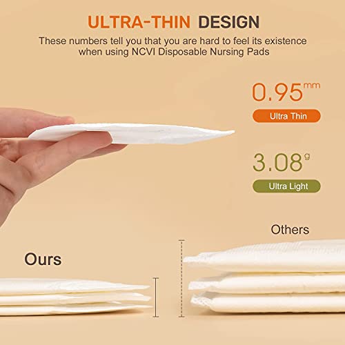Ncvi Nursing Pads Disposable, Breast Pads For Breastfeeding, Ultra Thin & Soft, Portable Nipple Pads, Leak-Proof, Super Absorbent, Keep Dry Nipple Pads, 100 Count #TOP5