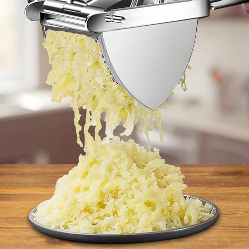 Potato Ricer, AIDOIT Large 22oz Potato Ricer Stainless Steel Potato Masher Heavy Duty for Perfect Fluffy Mashed Potatoes - Thumbnail 2