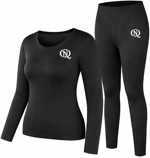NEVER QUIT Women’s Sports Compression Running Set | Quick Dry Long Sleeve Shirt &amp; Pants | Skin-Tight Stretchable Gym Worko...