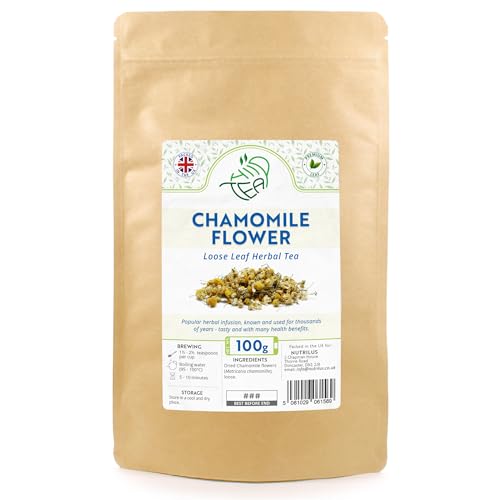 Chamomile Flower Loose Herbal Tea - Camomile - Matricaria Chamomilla (100g)