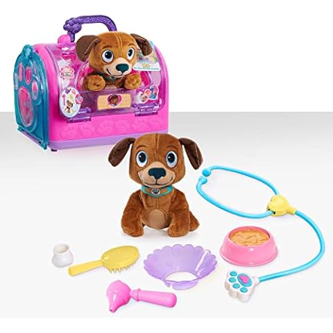 Doc McStuffins On-the-Go Pet Carrier Findo Stuffed Animal and Doctor Kit Pretend Play, Kids Toys for Ages 3 Up by Just Play Cover