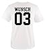 Comedy Shirts - Wunsch - Kinder T-Shirt - Weiss/Schwarz Gr. 134-146