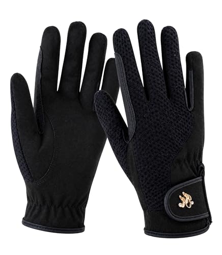 Harrison Howard Women Horse Riding Gloves, Stretchy Equestrian Gloves