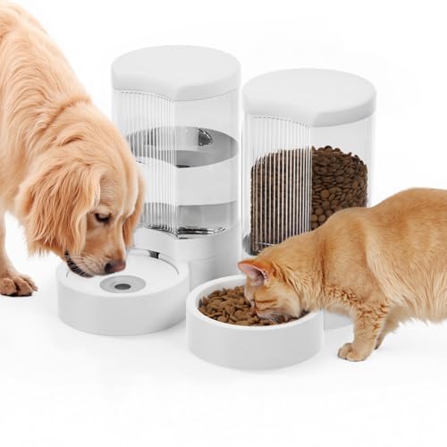 Pet Feeder and Water Dispenser Automatic for Dogs Cats,Waterer and Gravity Food Feeder for Small & Medium Dogs Cats Puppies,6-Pound Food,1-Gallon Water, Easily Clean (Green) - image 8