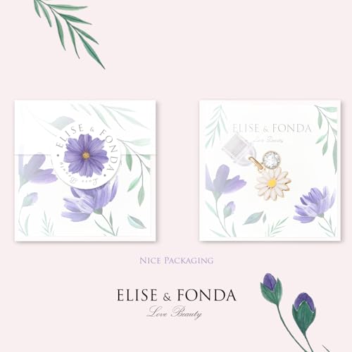 Elise & Fonda TP249 Tp250 Type-C Usb Charging Port Anti Dust Plug Tiny Daisy Flower Cell Phone Charm For Samsung/Huawei/Oneplus/Xiaomi/Oppo Android Phones  thumb #4