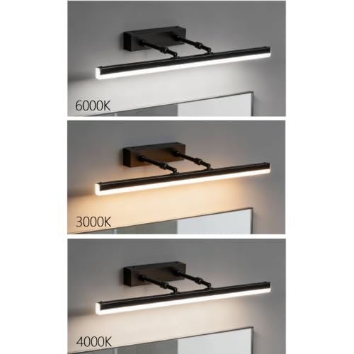 Lámpara de espejo baño LED regulable de 60cm con aplique de pared moderno para interior 5