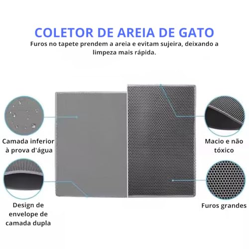 PETTING IS CARING - Tapete de Areia para Gatos (55X75)