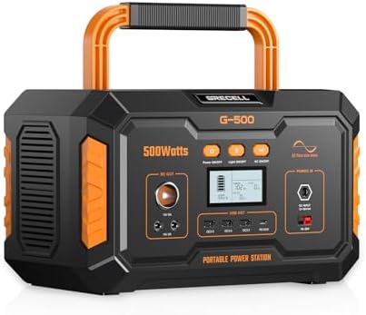 GRECELL ポータブル電源 519wh大容量 500W出力 ポータブルバッテリー 家庭用蓄電池 140400mAh 純正弦波 PD60W急速充電 10台デバイス同時充電 瞬間最大1000W出力 非常用電源 家庭アウトドア両用蓄電池 車中泊 キャンプ 防災グッズ 地震停電対策