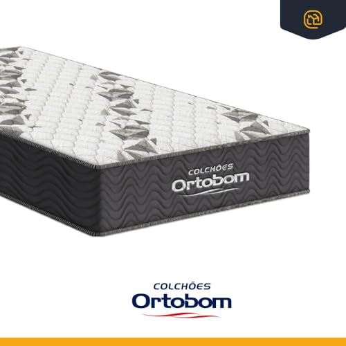 Cama Box Solteiro + Colchão de Espuma D33 Ortobom Airtech 100 + Auxiliar de Espuma Unique