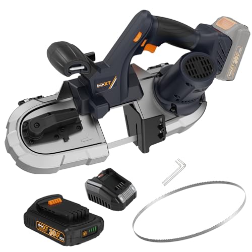 Bandsaw Cordless, MAXXT 2-1/2 inch Brushless Power Metal Bandsaw 20V MAX 2.5