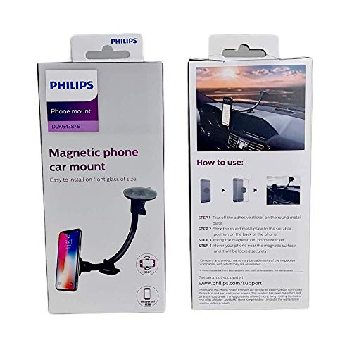 Suporte Veicular Longo Magnético Celular Ventosa Vidro