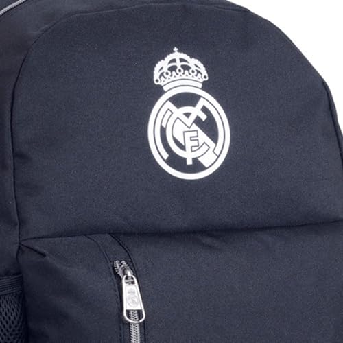 Mochila De Costas Escolar Esportiva Madrid Merengue (Preto)