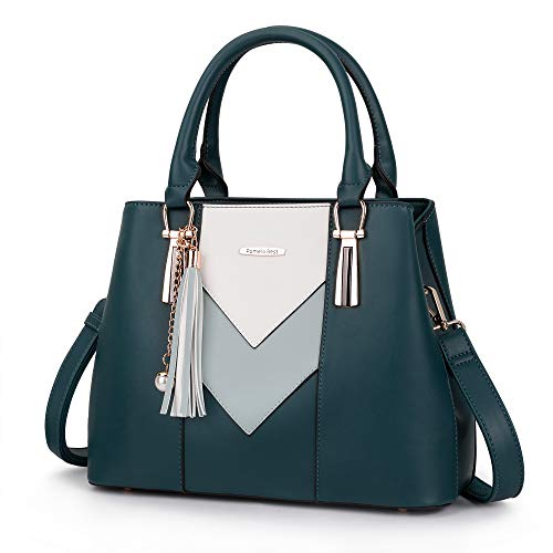 Pomelo Best Dames handtas meerkleurig gestreept V-vormig design