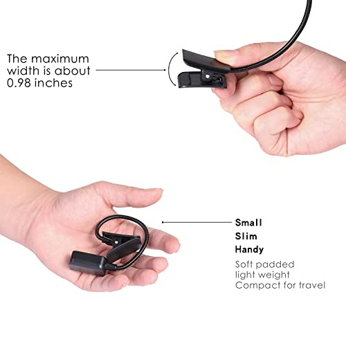 KunHe 8 Pack Rechargeable Book Lights Bulk, Small Book Light for Reading at Night in Bed, Reading Light Clip on to a Book, Lightweight Booklight for Kids,Book Lovers - Thumbnail 4