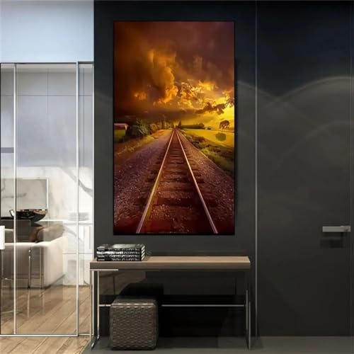 Impression murale paysage abstrait ICOMPY 30x60cm idée cadeau d'anniversaire
