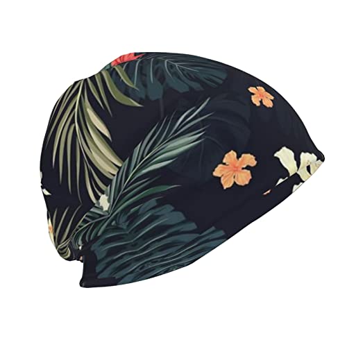 Hawaii Slouchy Beanie Cap Knit Hat Flower Floral Beanie Winter Hats Womens Cap Slouchy Hat #TOP3