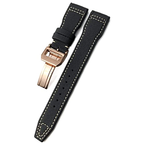 Bracelet de montre en nylon tissé résistant 20mm 21mm 22mm boucle acier