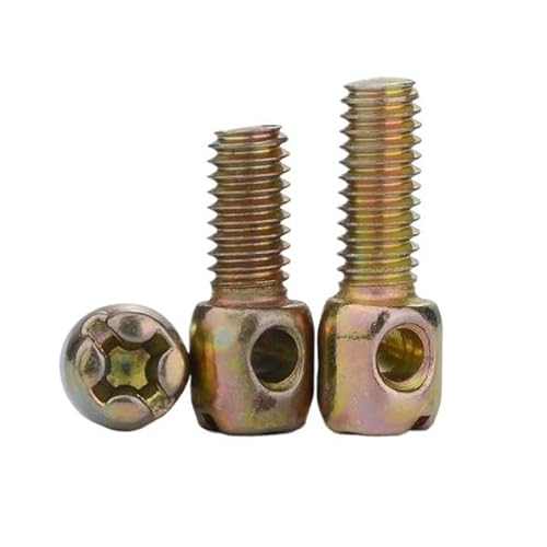 RKODRSMG M4 M5 M6 Croix Trou Tête en Acier Boulon À Oeil Plomb Joint Voiture Ampèremètre Tas Fil Compteur D'électricité Vis(M3,25mm (20pcs))