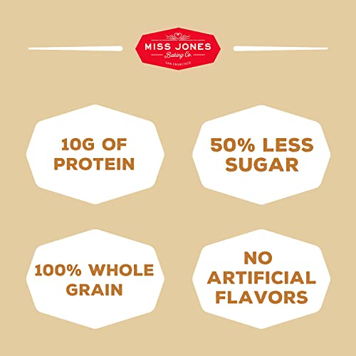 Miss Jones Baking Banana Bread & Muffin Mix - Whole Grains, 50% Lower Sugar, Real Banana, Vegan Banana Bread, Naturally Sweetened Desserts & Treats (Pack Of 6) #TOP2