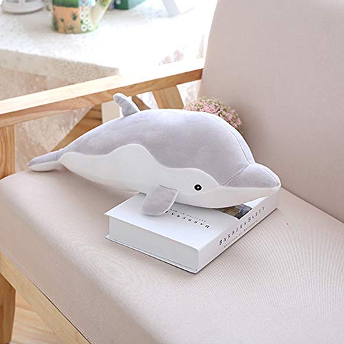 Levenkeness Dolphin Plush Hugging Pillow, Soft Large Dolphins Stuffed Animal Toy Doll Gifts For Kids, Valentine, Christmas, Bedding (19.7") #TOP3