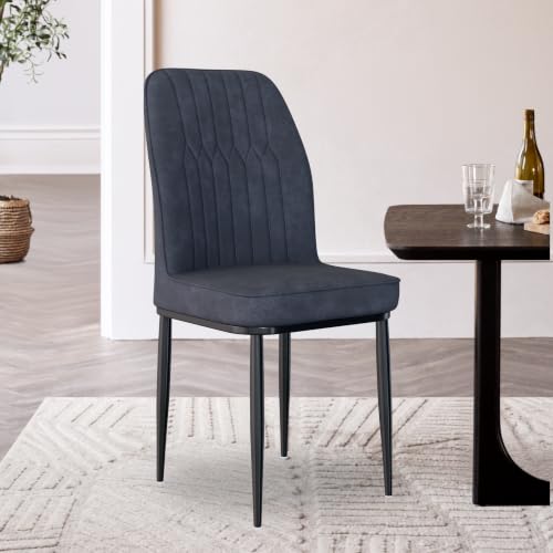 Jewel Premium Velvet Dining Chair with Strong Metal Legs, Cushion...