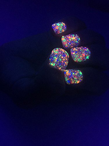 Directglow Llc Funfetti: Custom-Blended Uv Blacklight Reactive Neon Glitter Nail Polish/Lacquer/Indie Polish #TOP6