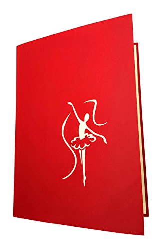 Igifts And Cards Inspirational Ballet Dancers 3D Pop Up Greeting Card - Orchestra, Beautiful, Curtains, Stage, Unique, Half-Fold, Birthday, Just Because, Thinking Of You, Retirement, Congratulations #TOP4