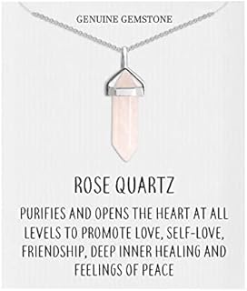 Philip Jones Rose Quartz Gemstone Necklace