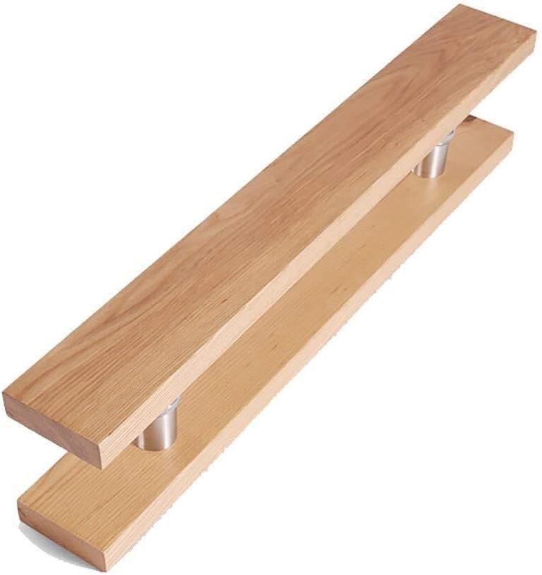 Solid Wood Commercial Push-Pull Glass Door Handle/Wooden Door Handle/Barn Door Pull Handle 5 Lengths(Length800mm)