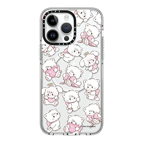 CASETiFY �N���A iPhone 14 Pro Max �P�[�X [���΂݂ɂ����f��/2m����̗����������N���A/MagSafe �ɑΉ�] - mousse & cammy pattern by mikko illustrations