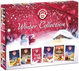 Pompadour 1913 | Collezione Inverno Assortimento di Tisane alla Frutta Senza Caffeina - 1 x 30 Bustine di Tè (82.5 Grammi)