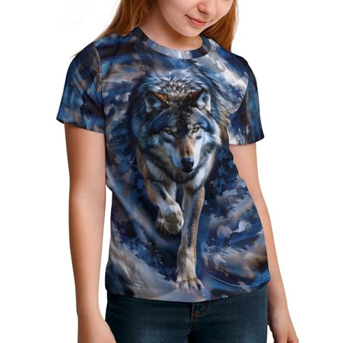 Boys Girls Kids T Shirt Cat Print Tees Animal Graphic Clothes Short Sleeve Tees2