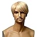 (WG-ZL11-22)Short Straight Men Wig,Golden Blonde color.
