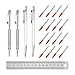 Pilikoll 4 Stück Wolframcarbid Stift mit 16 Ersatz Red Hat Markierspitzen,Stahllineal Anreißnadel Hartmetall mit Magnet Anreißnadel Hartmetall Reißnadel Diamant für Glas, Jade, Kacheln, Spiegel MI 4 günstig Kaufen-Pilikoll 4 Stück Wolframcarbid Stift mit 16 Ersatz Red Hat Markierspitzen,Stahllineal Anreißnadel Hartmetall mit Magnet Anreißnadel Hartmetall Reißnadel Diamant für Glas, Jade, Kacheln, Spiegel