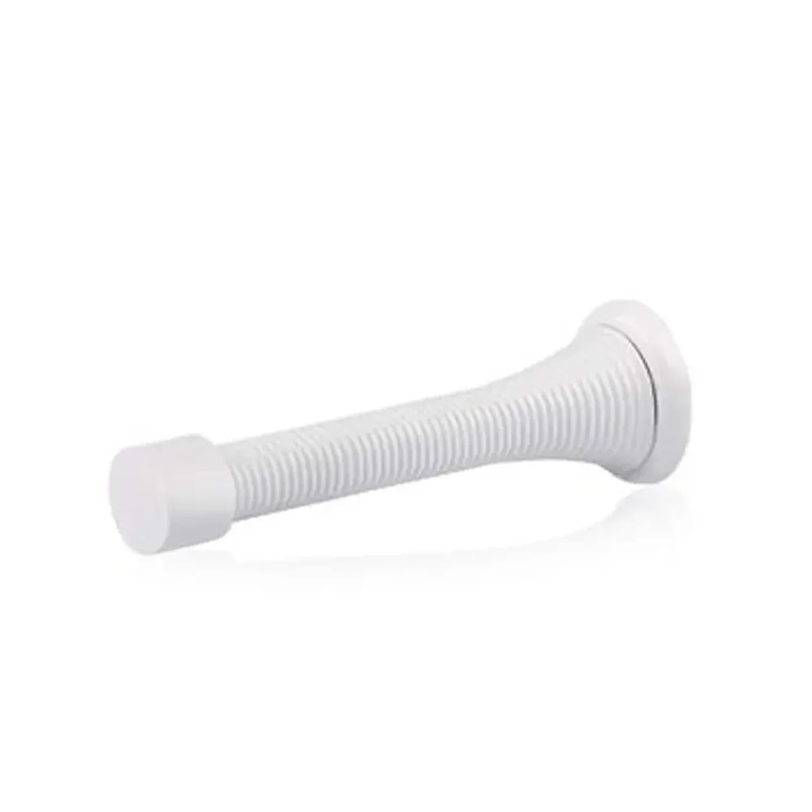 Door Stop Door Crash Pad Wall Protector Metal Handle Guard Stopper Spring Anti-Collision Noise Canceling(White)