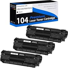 3PK CRG104 Compatible Toner Cartridge Replacement for Canon 104 Black Toner Cartridge use for ImageClass MF4100 MF4150 MF4270 MF4370dn MF4380dn D420 D480 Series Printers2000 Pages